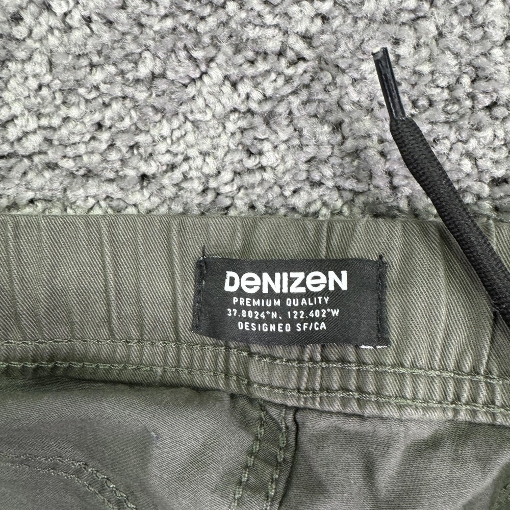 Denizen Jogger Pants Mens XL Green Elastic Waist Cuffed Stretch Casual Travel - Picture 6 of 10